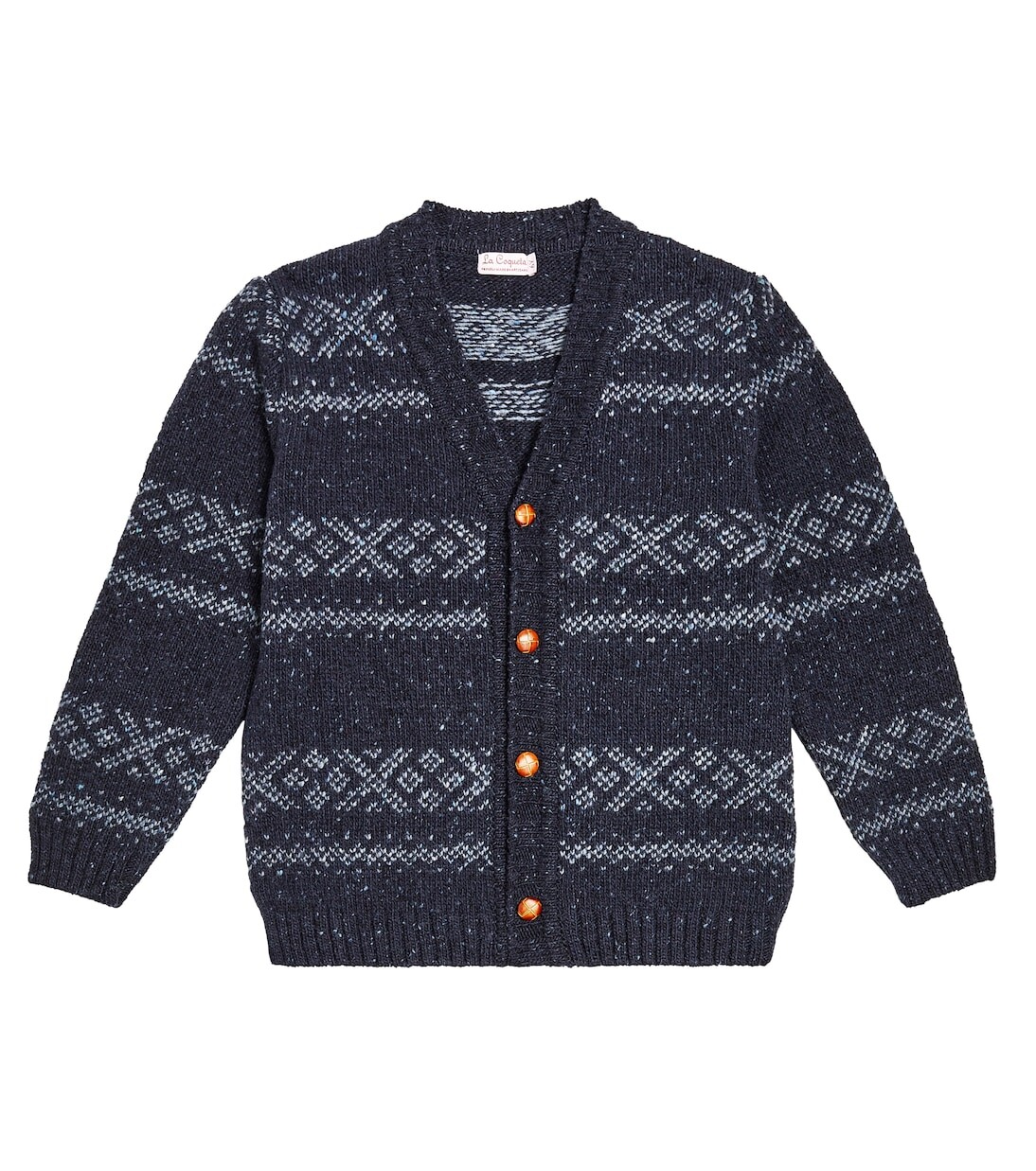 Кардиган axel с жаккардовым узором из смесовой шерсти La Coqueta, синий
Кардиган axel с жаккардовым узором из смесовой шерсти La Coqueta, синий