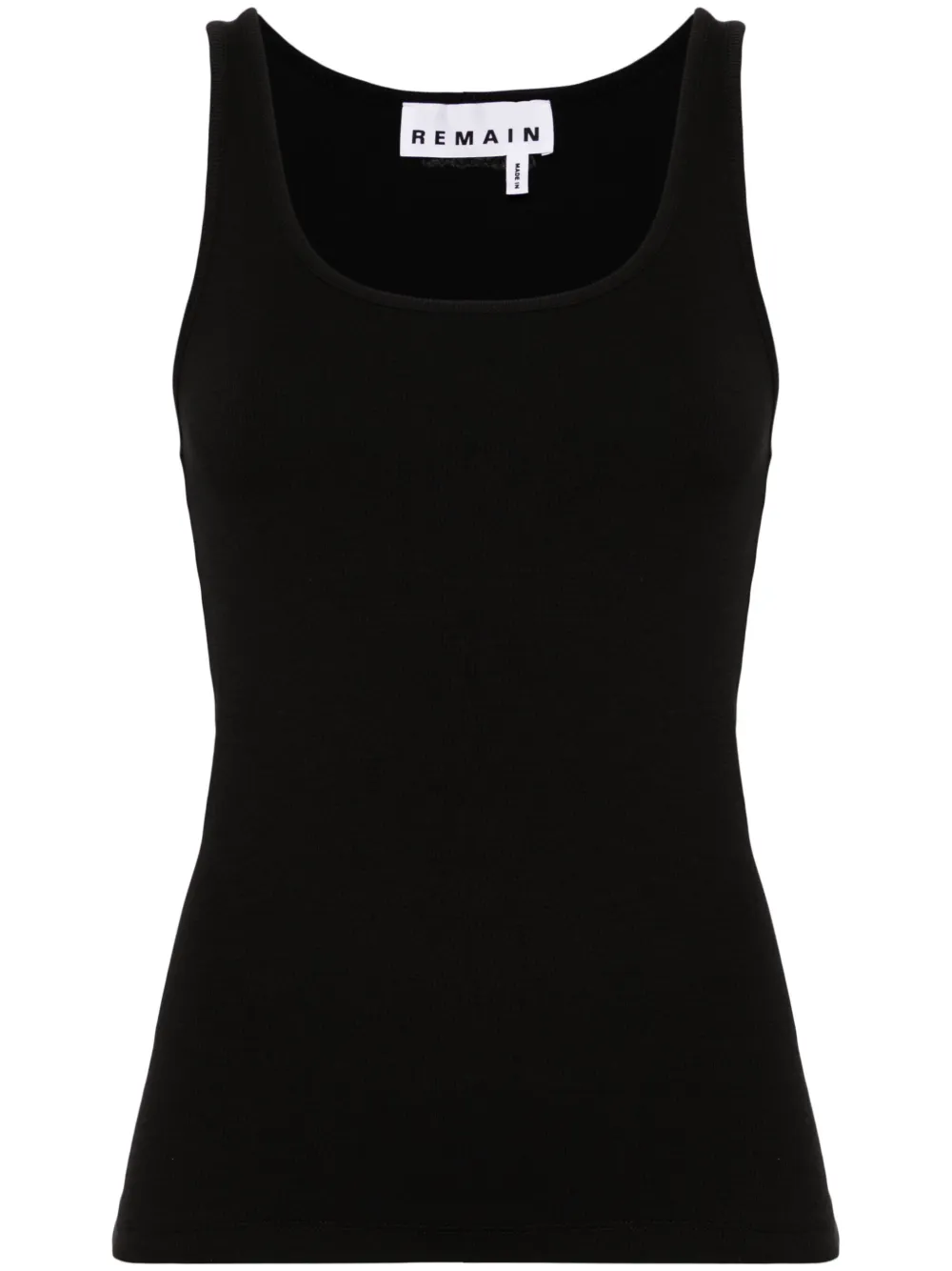 Топ в рубчик с U-образным вырезом REMAIN, черный
Топ в рубчик с U-образным вырезом REMAIN, черный