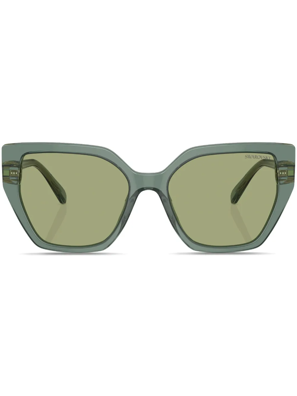 Солнцезащитные очки в оправе 'кошачий глаз' с кристаллами Swarovski, зеленый
Солнцезащитные очки в оправе 'кошачий глаз' с кристаллами Swarovski, зеленый