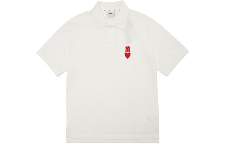 Бейсбольная поло с логотипом MLB мужская, цвет слоновая кость белый 
Бейсбольная поло с логотипом MLB мужская, цвет слоновая кость белый