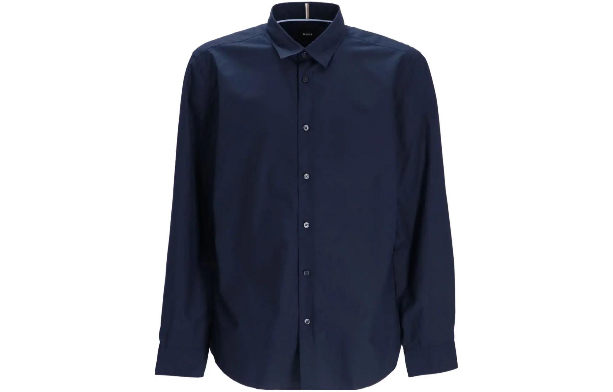 Хлопковая рубашка с длинными рукавами HUGO BOSS, синий
Хлопковая рубашка с длинными рукавами HUGO BOSS, синий