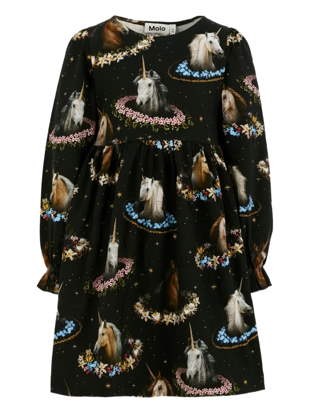 Платье с длинными рукавами и принтом «единорог» Molo, черный
Платье с длинными рукавами и принтом «единорог» Molo, черный
