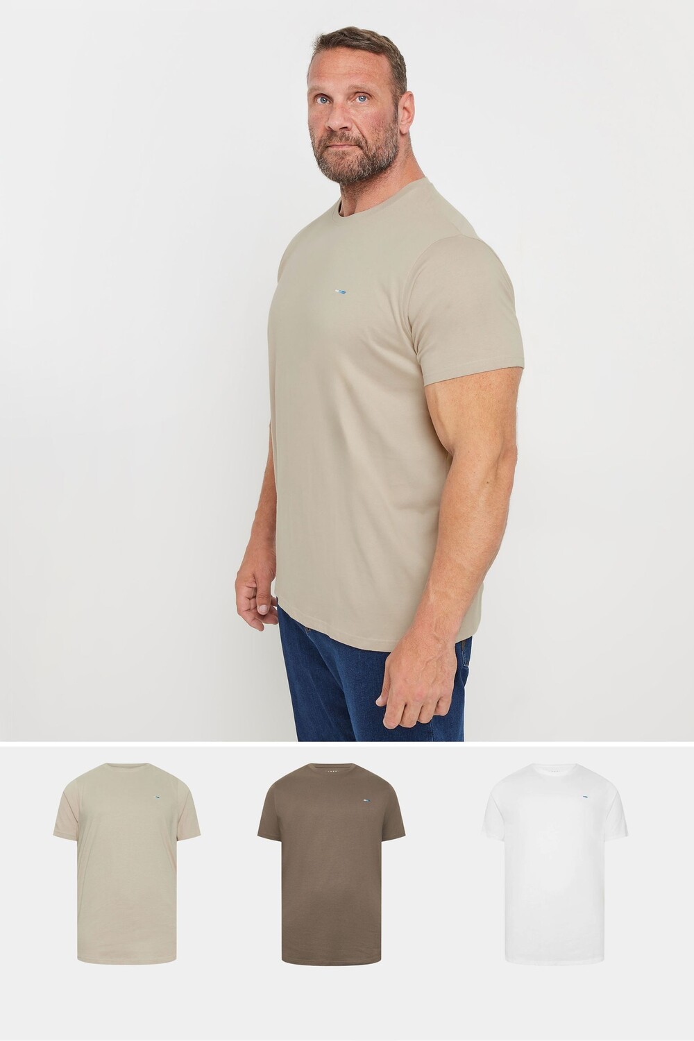 Футболки 3 шт в упаковке Badrhino Big & Tall, белый
Футболки 3 шт в упаковке Badrhino Big & Tall, белый