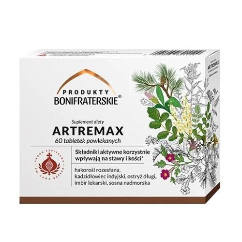 Produkty Bonifraterskie ARTREMAX, 60 таблеток
Produkty Bonifraterskie ARTREMAX, 60 таблеток