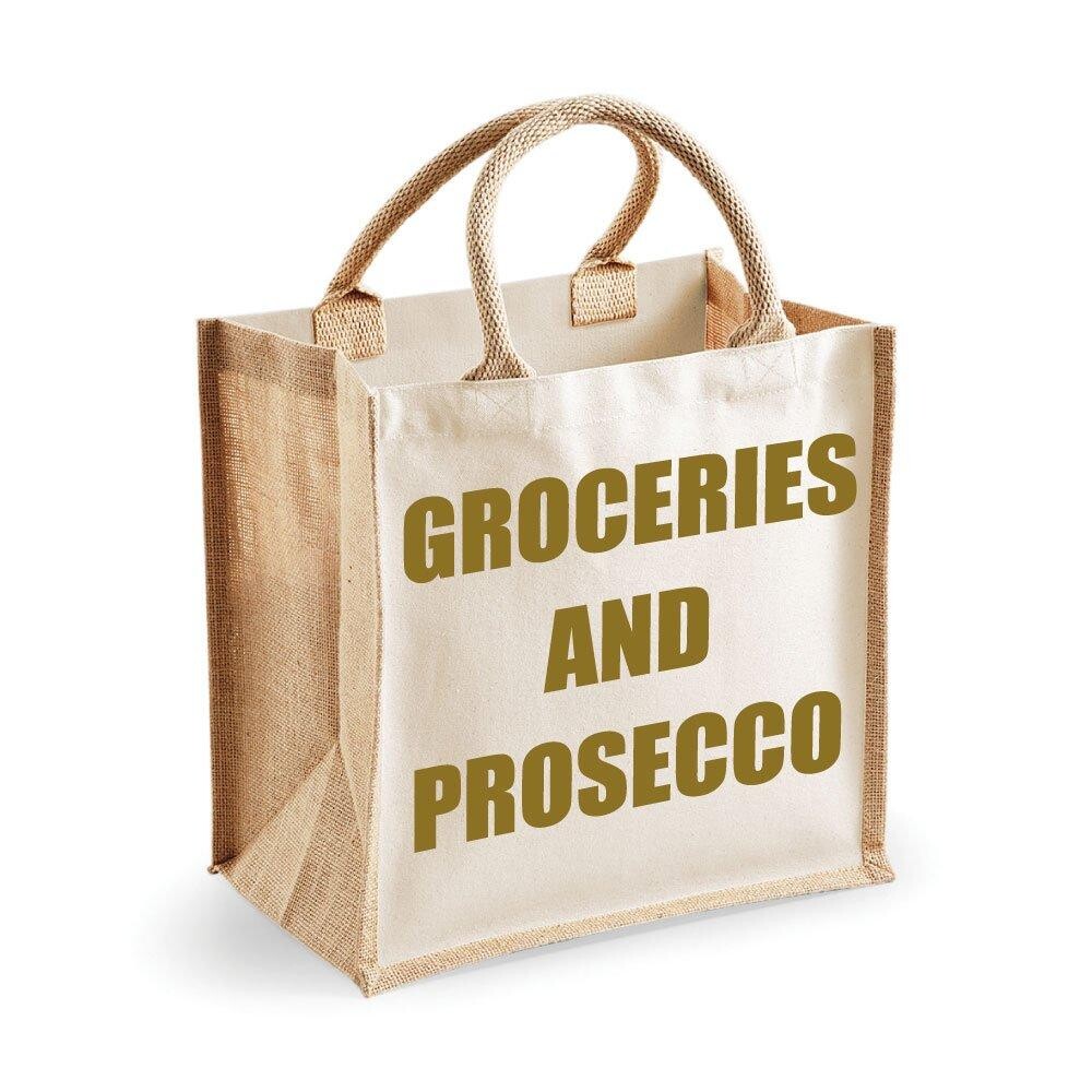 Средняя джутовая сумка для продуктов и просекко, натуральная сумка, золотой текст 60 SECOND MAKEOVER, золото
Средняя джутовая сумка для продуктов и просекко, натуральная сумка, золотой текст 60 SECOND MAKEOVER, золото