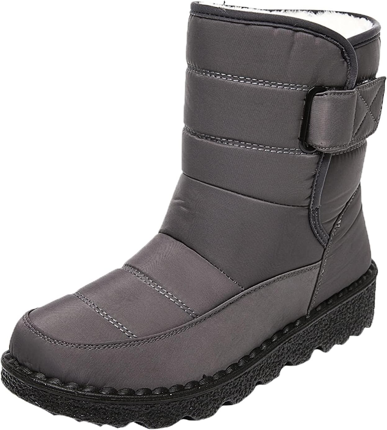 Женские зимние ботинки Toumov, водонепроницаемые, с подкладкой из меха, противоскользящие, короткие ботильоны с искусственным мехом, теплые и утепленные, комфортные ботинки до середины икры для прогулок и походов, серый
Женские зимние ботинки Toumov, водонепроницаемые, с подкладкой из меха, противоскользящие, короткие ботильоны с искусственным мехом, теплые и утепленные, комфортные ботинки до середины икры для прогулок и походов, серый