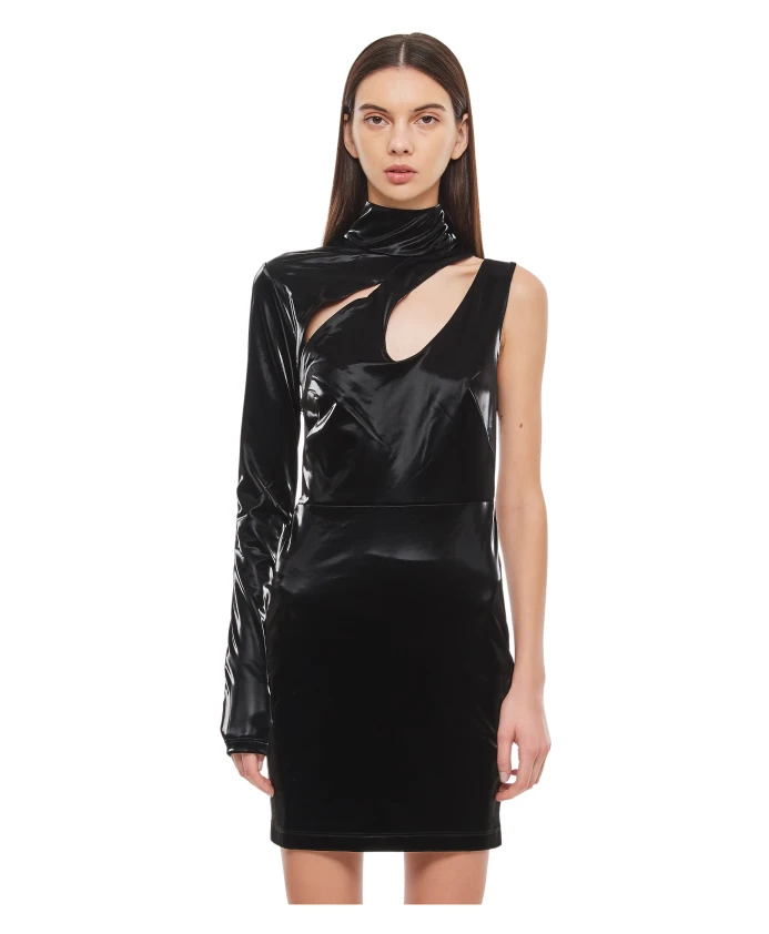 Мини-Платье на одно плечо с вырезами Rotate Birger Christensen, черный
Мини-Платье на одно плечо с вырезами Rotate Birger Christensen, черный