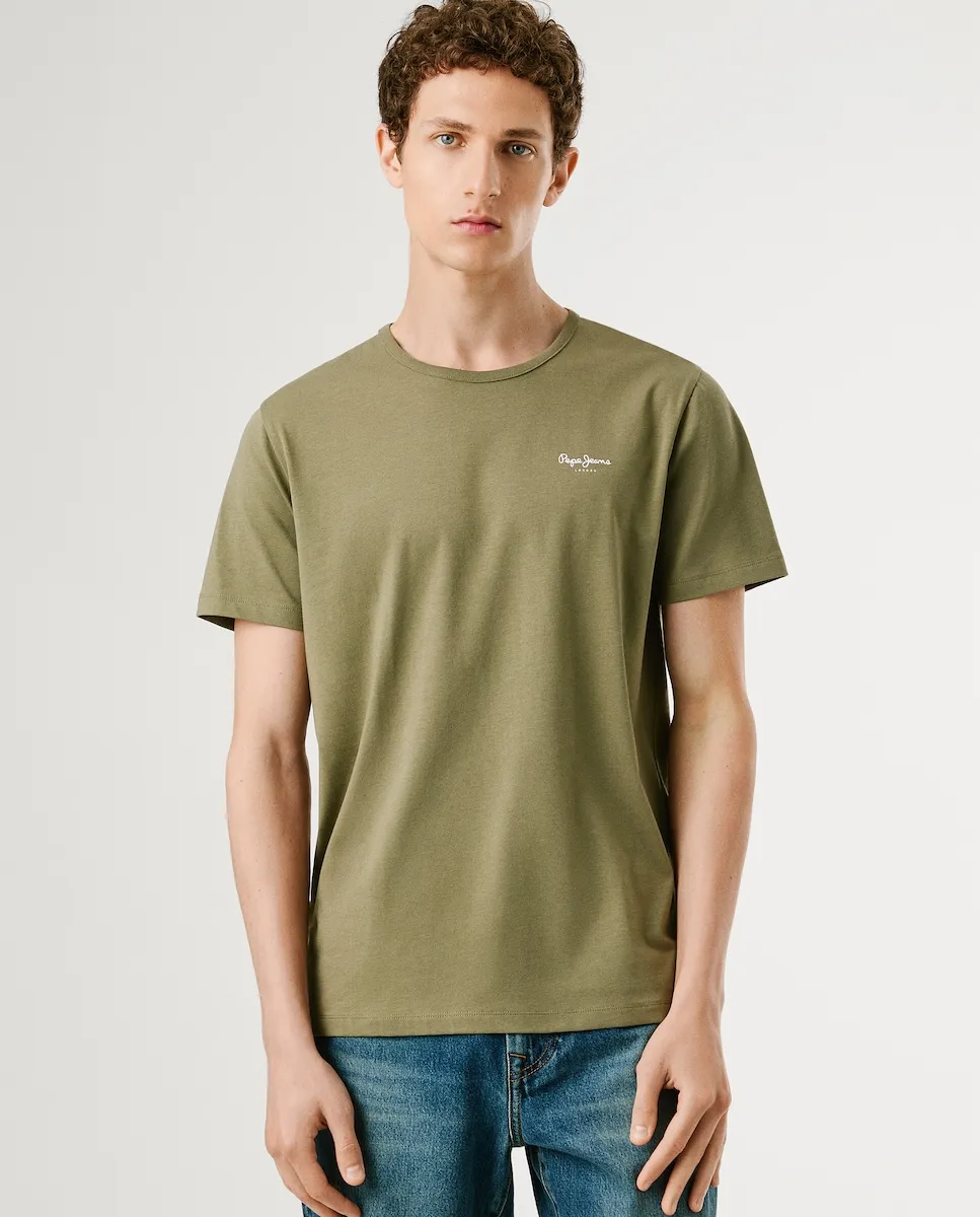 Футболка мужская с коротким рукавом и печатным логотипом Pepe Jeans, военный зеленый
Футболка мужская с коротким рукавом и печатным логотипом Pepe Jeans, военный зеленый