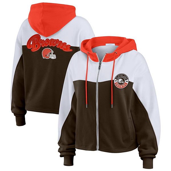 Женский худи Cleveland Browns с цветными блоками на молнии, коричневый, plus size Wear By Erin Andrews
Женский худи Cleveland Browns с цветными блоками на молнии, коричневый, plus size Wear By Erin Andrews