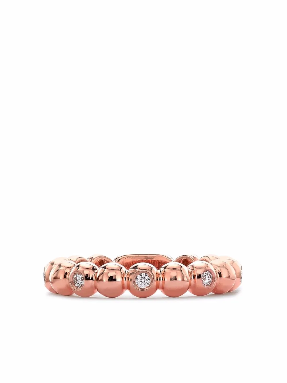 Кольцо Bohemia из розового золота с бриллиантами Pragnell, розовый