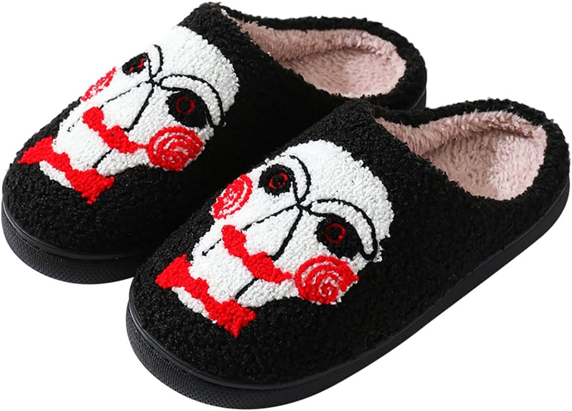 Тапочки QBTZJ «Хэллоуинский призрак» для женщин и мужчин, смешной череп, пушистые тапочки, мягкие, теплые, легкие, для дома и улицы, Chainsaw
Тапочки QBTZJ «Хэллоуинский призрак» для женщин и мужчин, смешной череп, пушистые тапочки, мягкие, теплые, легкие, для дома и улицы, Chainsaw