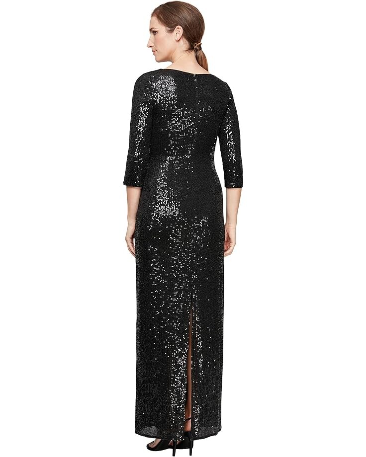 Платье Alex Evenings Long Sequin Column Dress with Knot Front Detail, черный
Платье Alex Evenings Long Sequin Column Dress with Knot Front Detail, черный