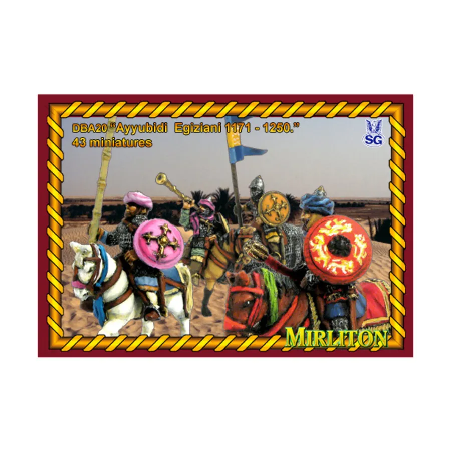 Айюбид Египтянин 1171-1250 гг., Historical Miniatures (15mm) (Mirliton SG)
Айюбид Египтянин 1171-1250 гг., Historical Miniatures (15mm) (Mirliton SG)