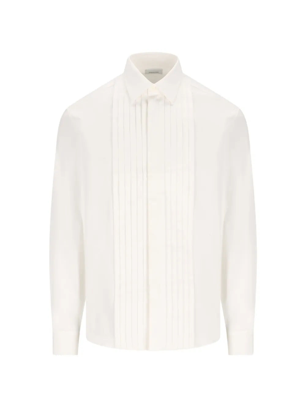 Плиссированная рубашка Ferragamo, белый
Плиссированная рубашка Ferragamo, белый
