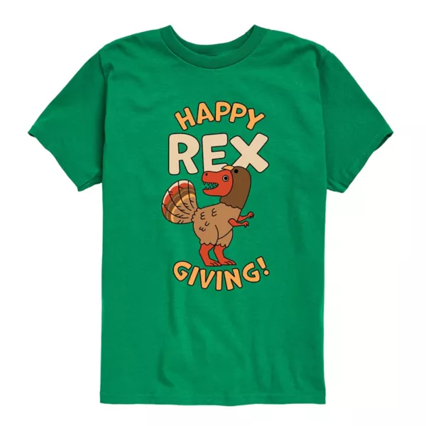 Футболка с рисунком «Счастливый Рекс дарит подарки» для мальчиков 8-20 лет Licensed Character, зеленый
Футболка с рисунком «Счастливый Рекс дарит подарки» для мальчиков 8-20 лет Licensed Character, зеленый