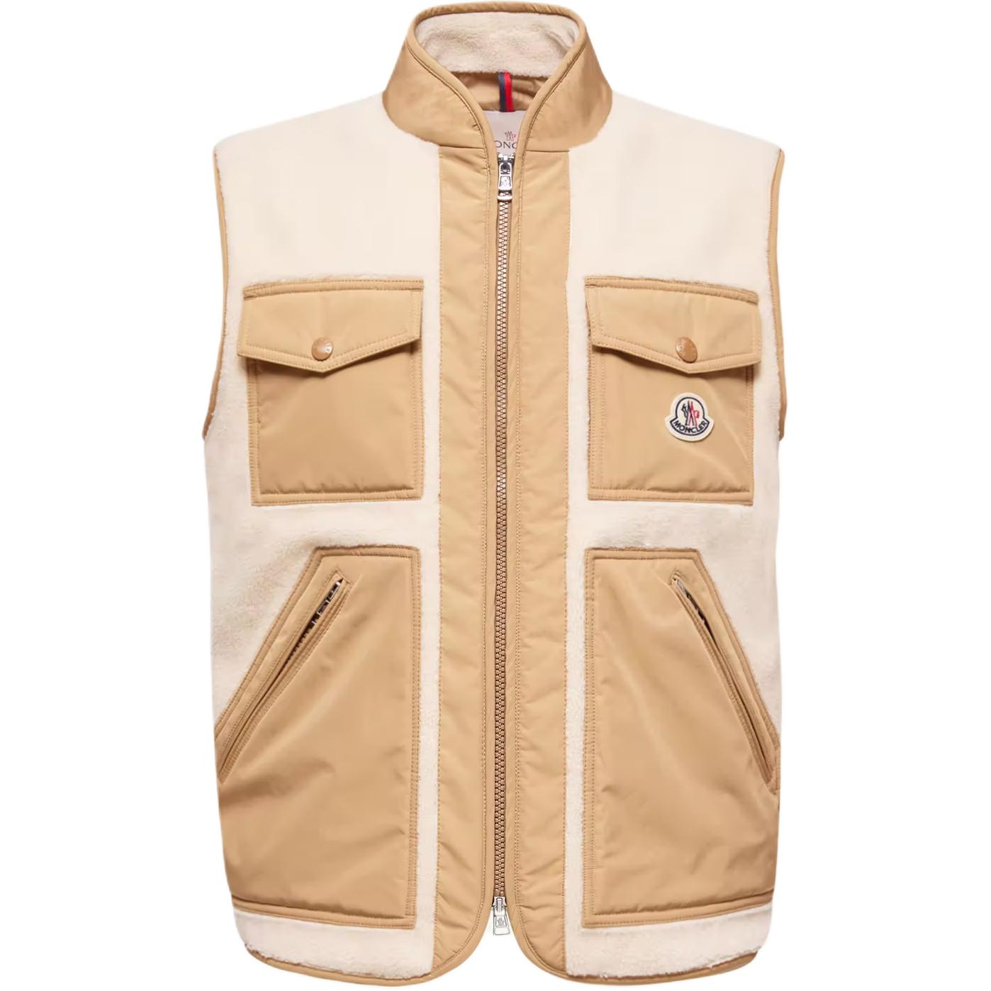 Утепленный жилет с карманами Moncler, светлый бежевый
Утепленный жилет с карманами Moncler, светлый бежевый