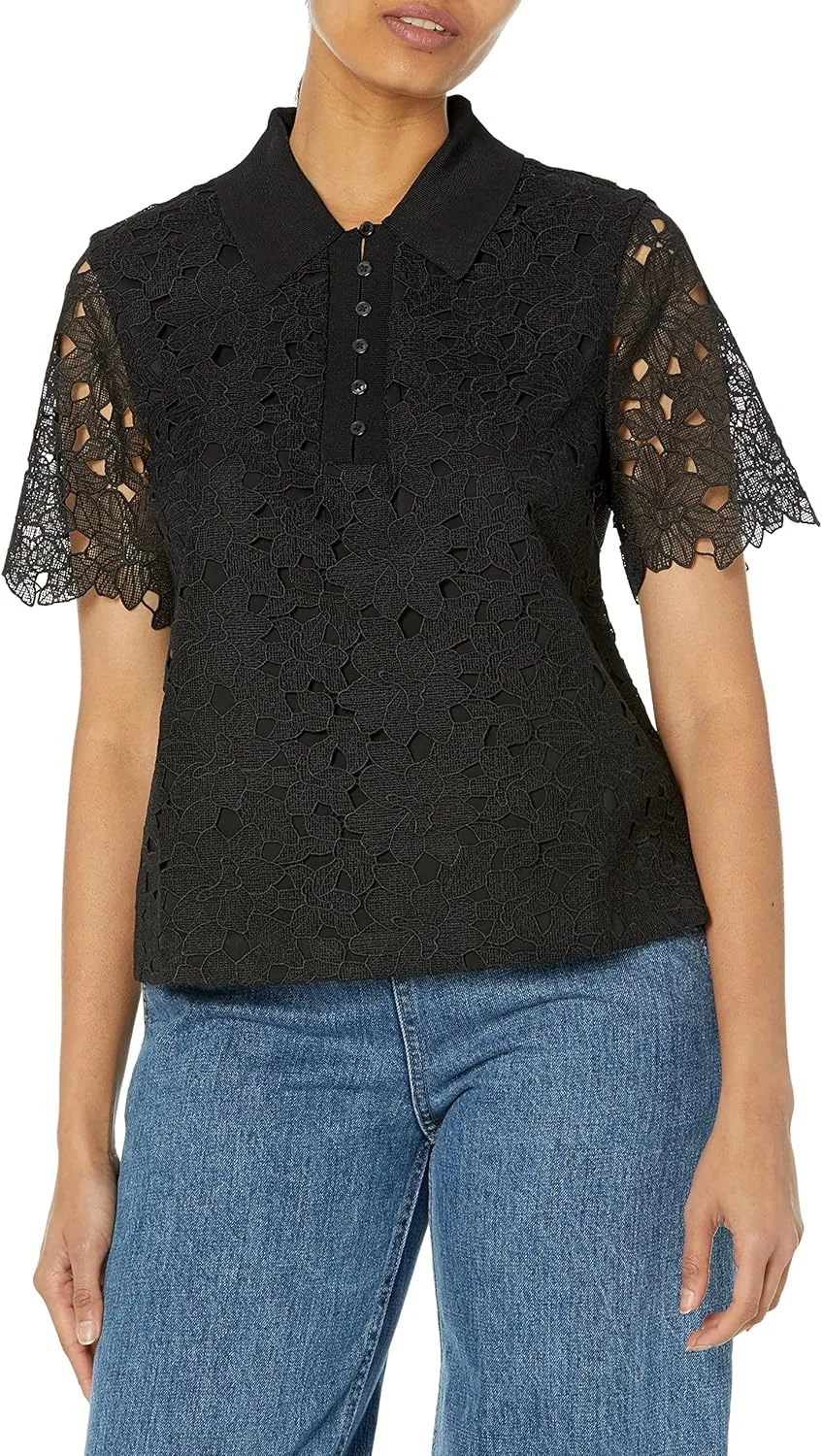 Club Monaco женская рубашка с кружевом
Club Monaco женская рубашка с кружевом