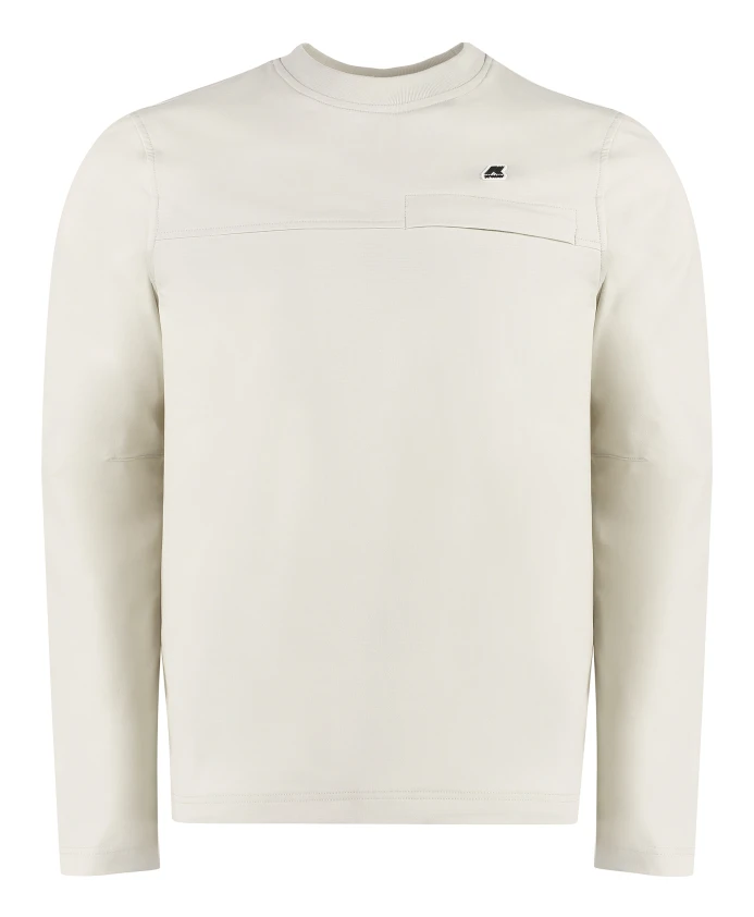 Толстовка в рубчик с круглым вырезом и кулиской K-Way, бежевый
Толстовка в рубчик с круглым вырезом и кулиской K-Way, бежевый