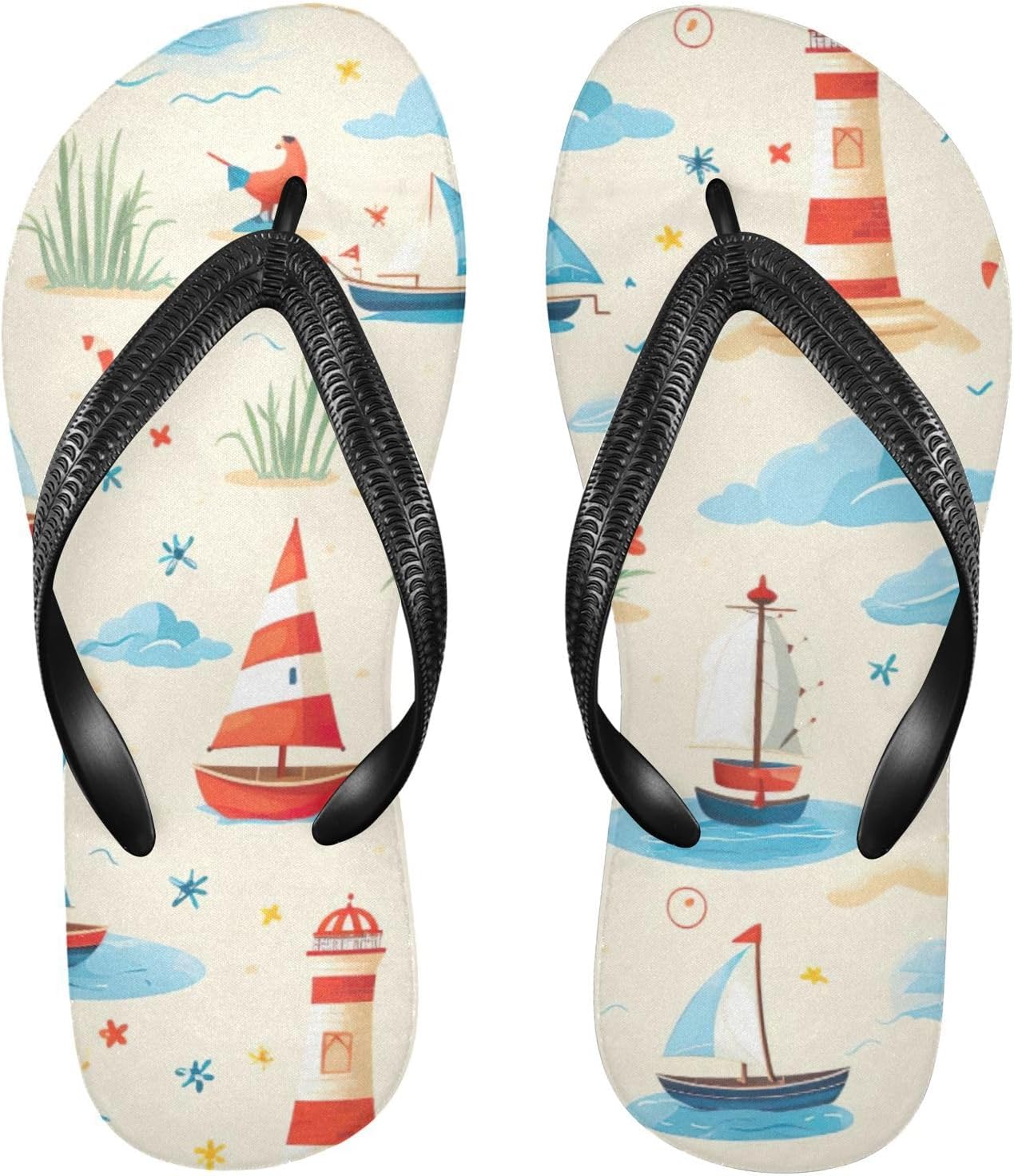 Летние пляжные сандалии для женщин и мужчин, босоножки для душа, с принтом лодки, океана и маяка Kfbe, Ocean
Летние пляжные сандалии для женщин и мужчин, босоножки для душа, с принтом лодки, океана и маяка Kfbe, Ocean