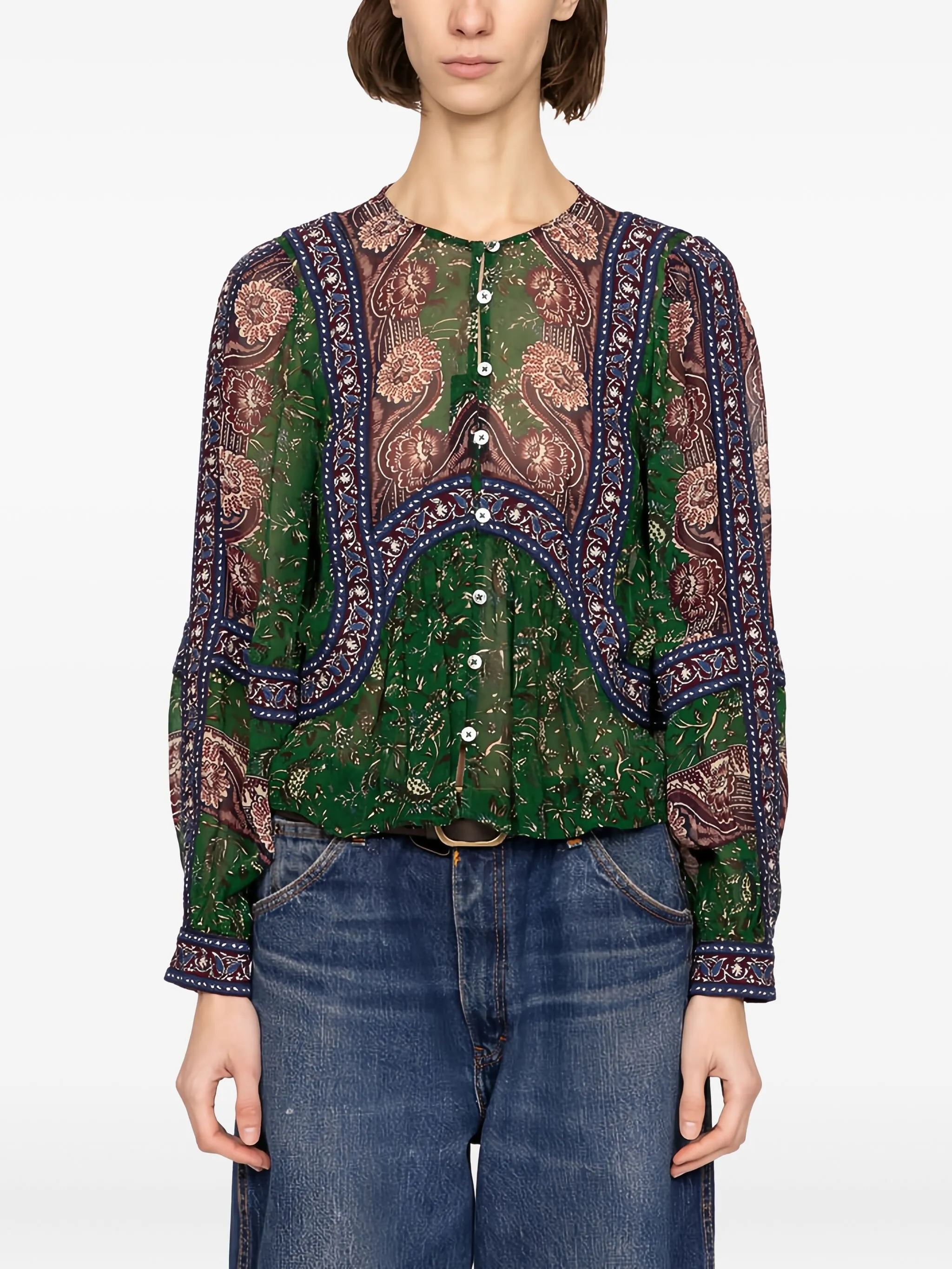 Блузка Melba с длинным рукавом Sea, зеленый
Блузка Melba с длинным рукавом Sea, зеленый