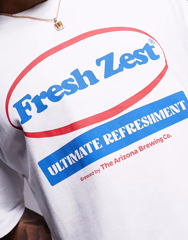 Футболка свободного кроя ASOS DESIGN свободного кроя с текстовой графикой белого цвета
Футболка свободного кроя ASOS DESIGN свободного кроя с текстовой графикой белого цвета