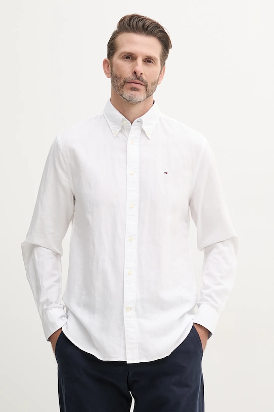 Рубашка с добавлением льна Tommy Hilfiger, белый
Рубашка с добавлением льна Tommy Hilfiger, белый