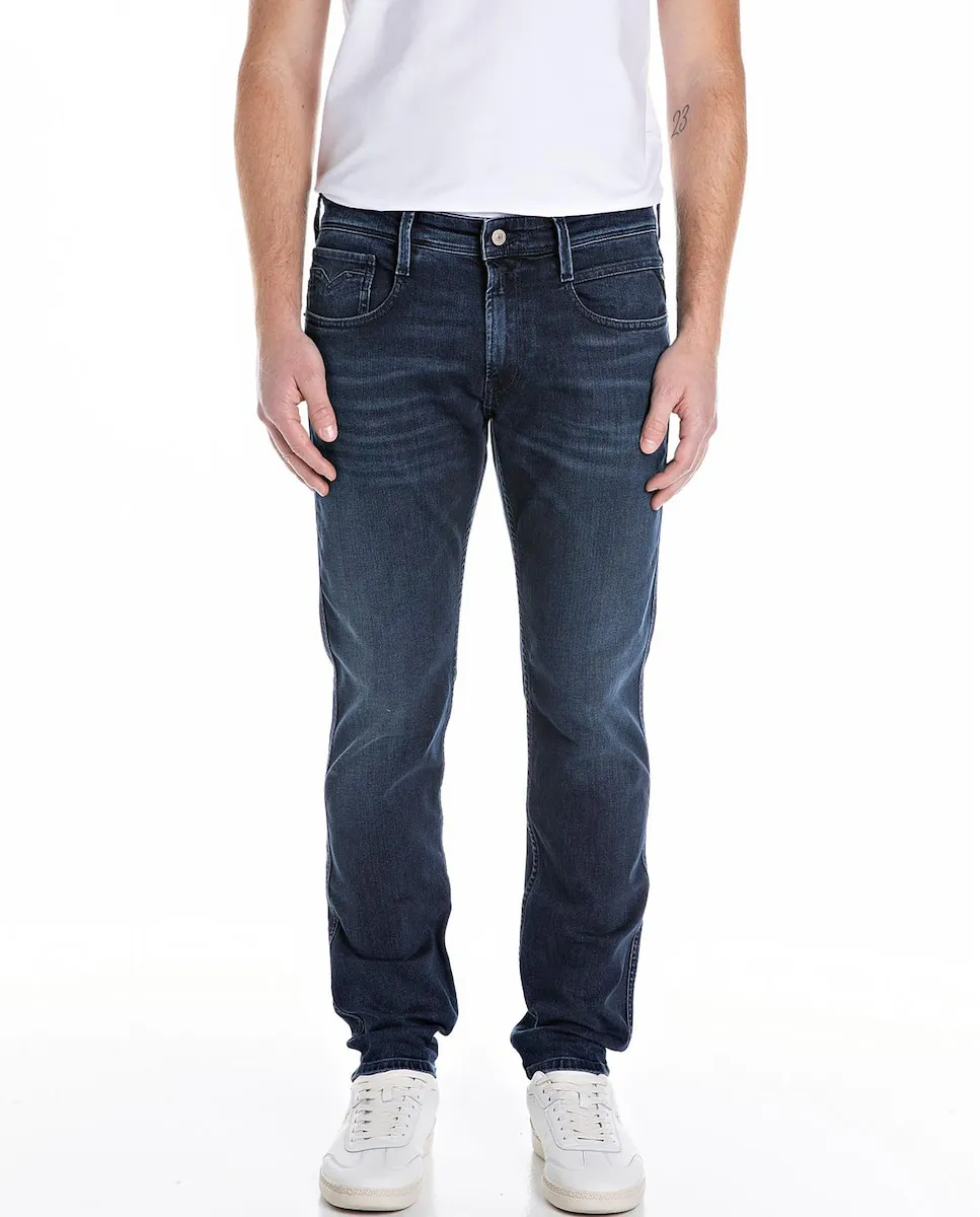 Мужские ковбойские джинсы приталенного кроя с карманами Replay, темно-синий
Мужские ковбойские джинсы приталенного кроя с карманами Replay, темно-синий