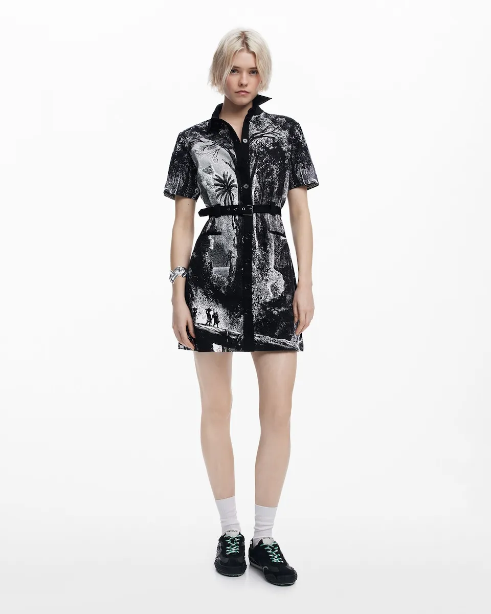 Платье, созданное Кристианом Лакруа Desigual, черный 
Платье, созданное Кристианом Лакруа Desigual, черный