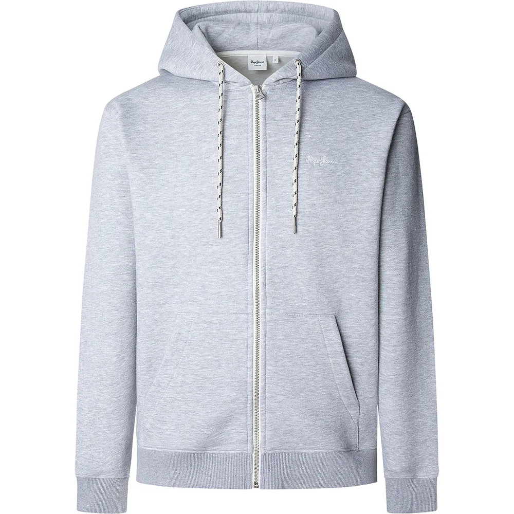 Толстовка Pepe Jeans Macbeth Melange full zip, серый 
Толстовка Pepe Jeans Macbeth Melange full zip, серый