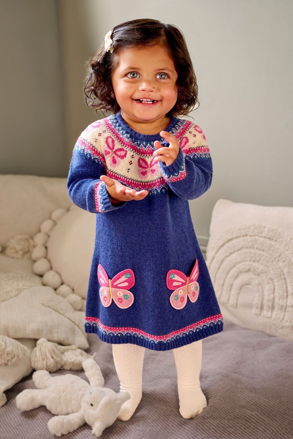 Платье с узором «фэр айл» Jojo Maman Bébé, синий
Платье с узором «фэр айл» Jojo Maman Bébé, синий