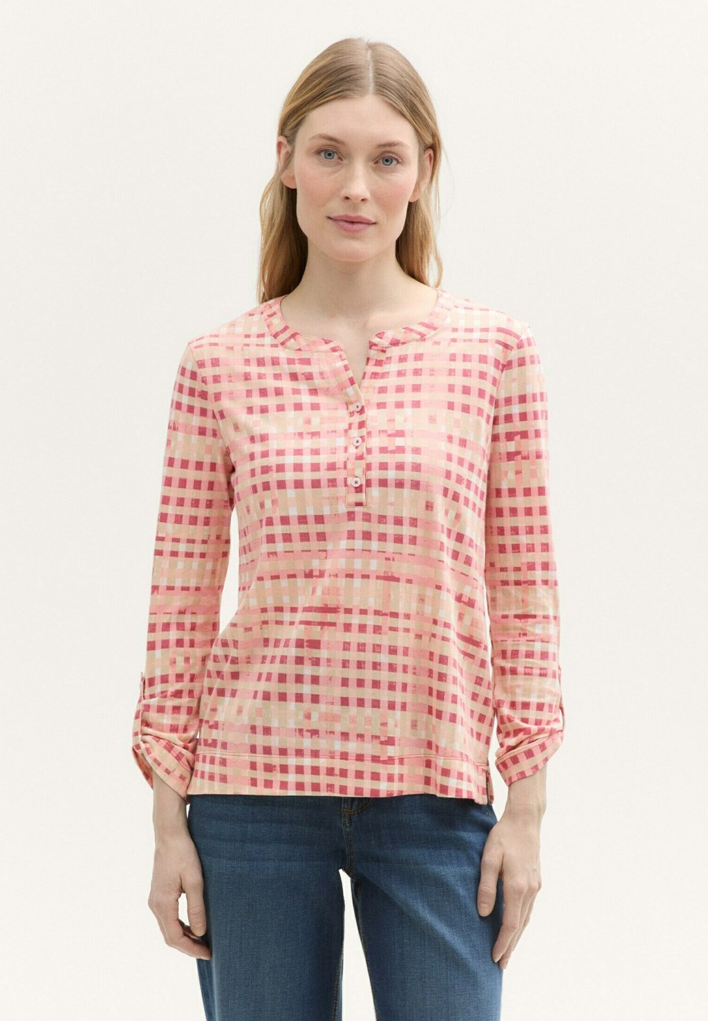 Футболка с длинным рукавом HENLEY LANGARM MIT MUSTER TOM TAILOR, лососево-розовый
Футболка с длинным рукавом HENLEY LANGARM MIT MUSTER TOM TAILOR, лососево-розовый