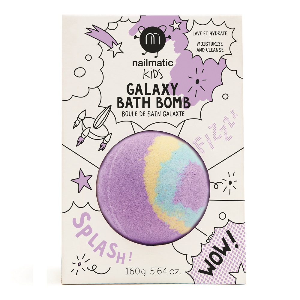 Пена для ванны для детей galaxy bath bomb pulsar Nailmatic Kids, вес 160 гр.
Пена для ванны для детей galaxy bath bomb pulsar Nailmatic Kids, вес 160 гр.