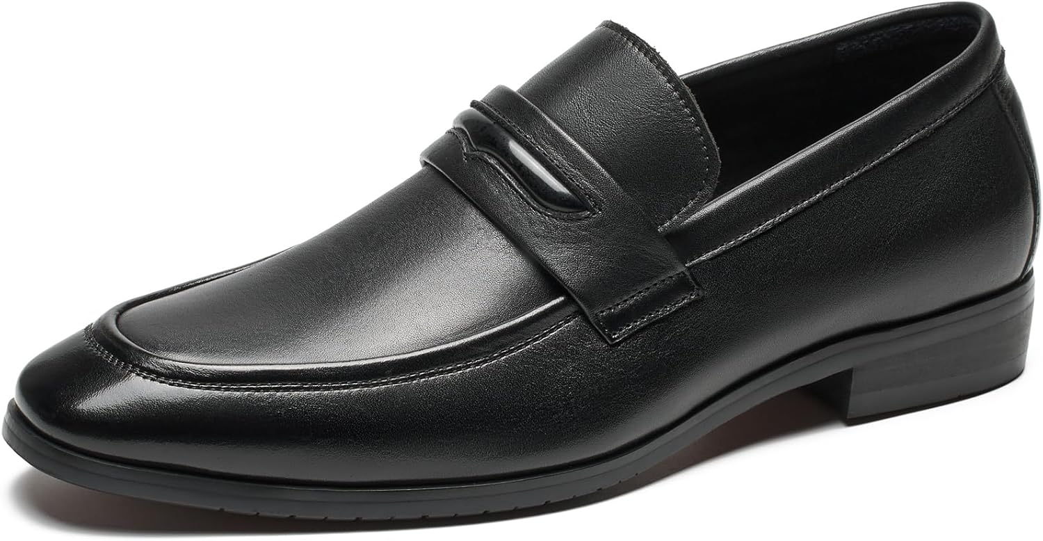 Мужские кожаные лоферы-пенни, классические туфли на низком каблуке, с дышащей подкладкой и прочной резиновой подошвой Gutouge, черный
Мужские кожаные лоферы-пенни, классические туфли на низком каблуке, с дышащей подкладкой и прочной резиновой подошвой Gutouge, черный