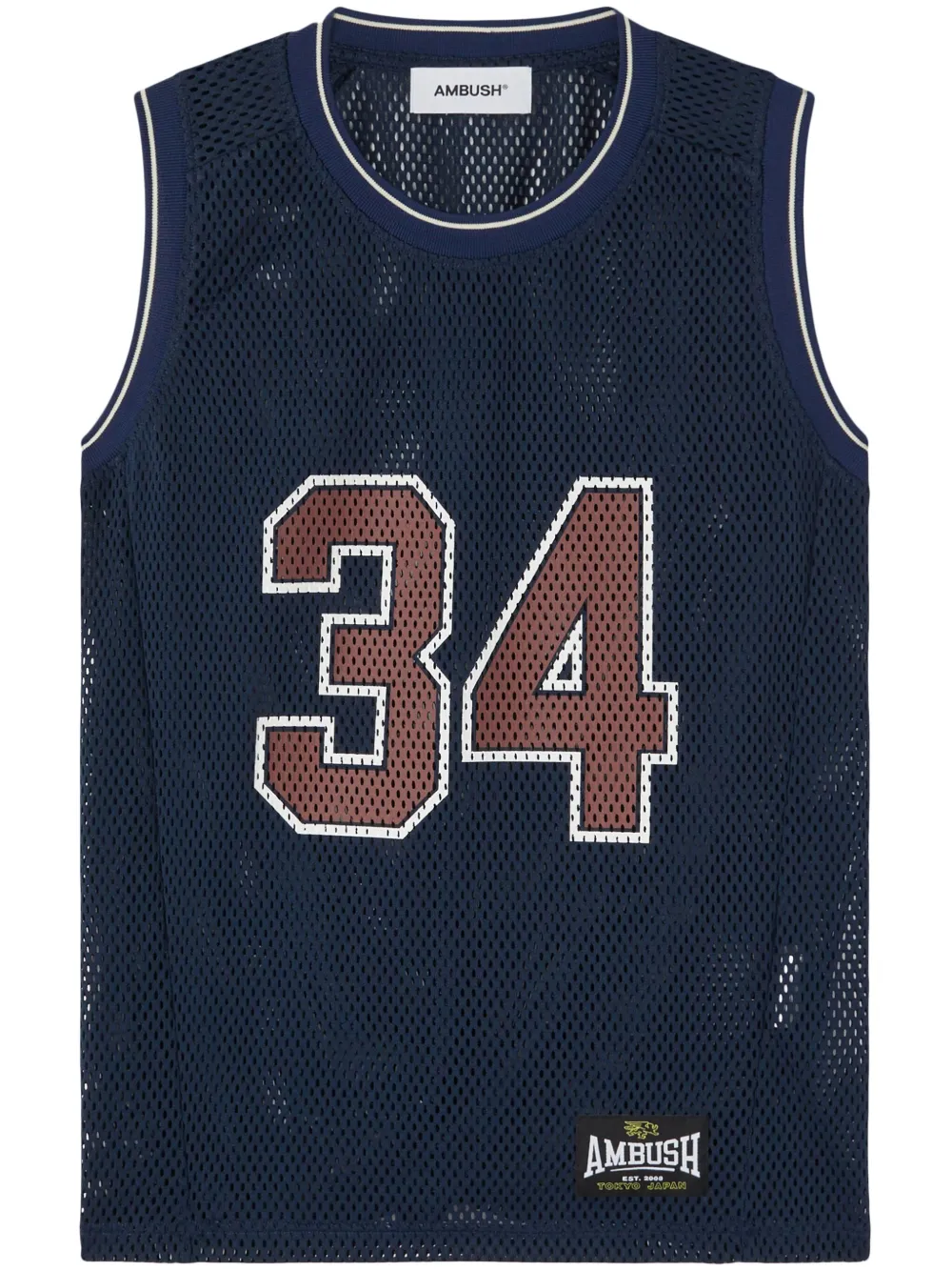 Сетчатый топ 34 без рукавов AMBUSH, синий
Сетчатый топ 34 без рукавов AMBUSH, синий