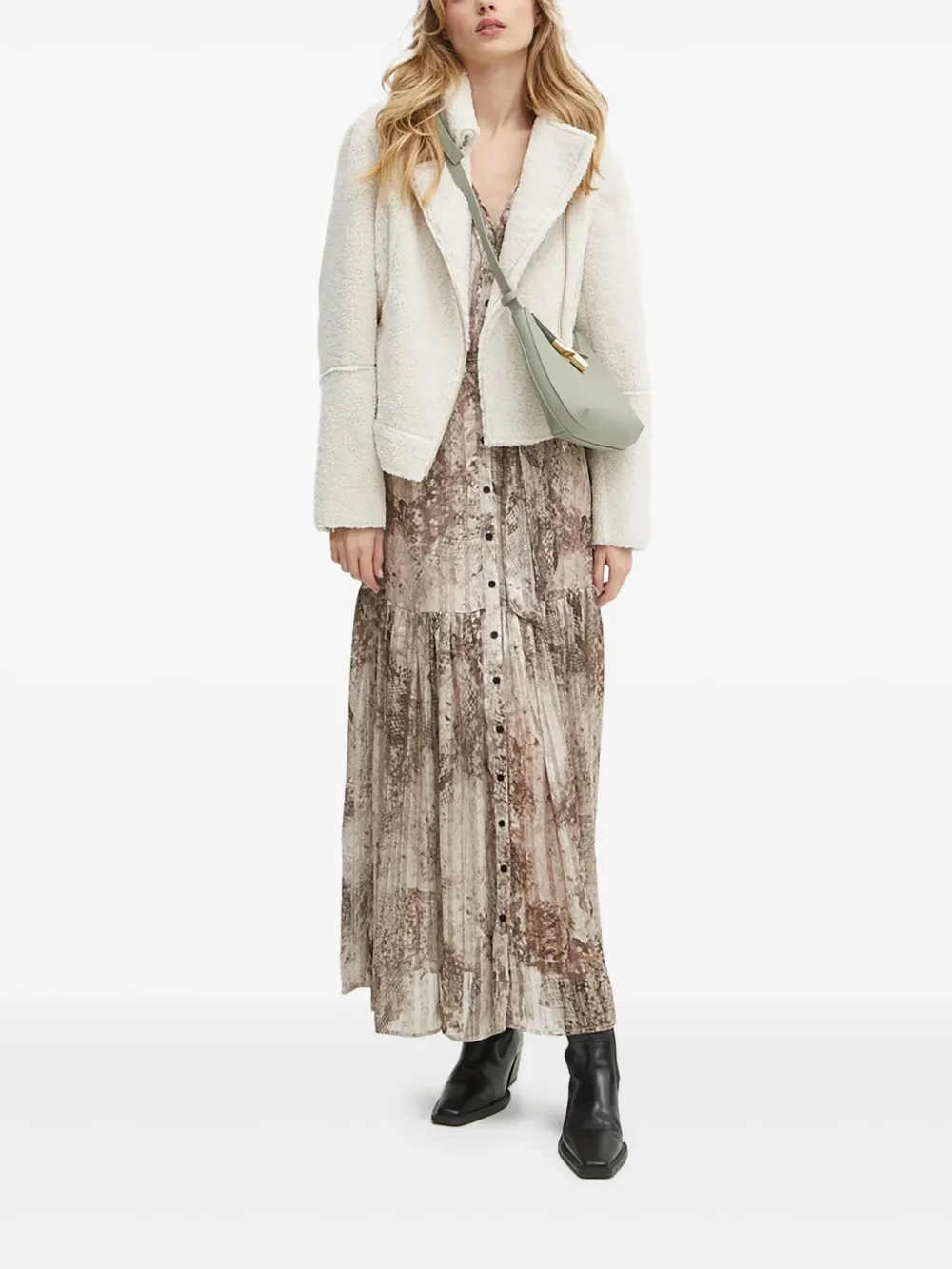 Платье макси со змеиным принтом GUESS USA, нейтральный
Платье макси со змеиным принтом GUESS USA, нейтральный