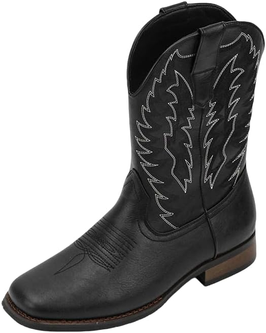 Мужские вестерн-ботинки Santimon с квадратным носком, на застежке-пулл, классические, формальные, для повседневной носки и верховой езды, черный
Мужские вестерн-ботинки Santimon с квадратным носком, на застежке-пулл, классические, формальные, для повседневной носки и верховой езды, черный