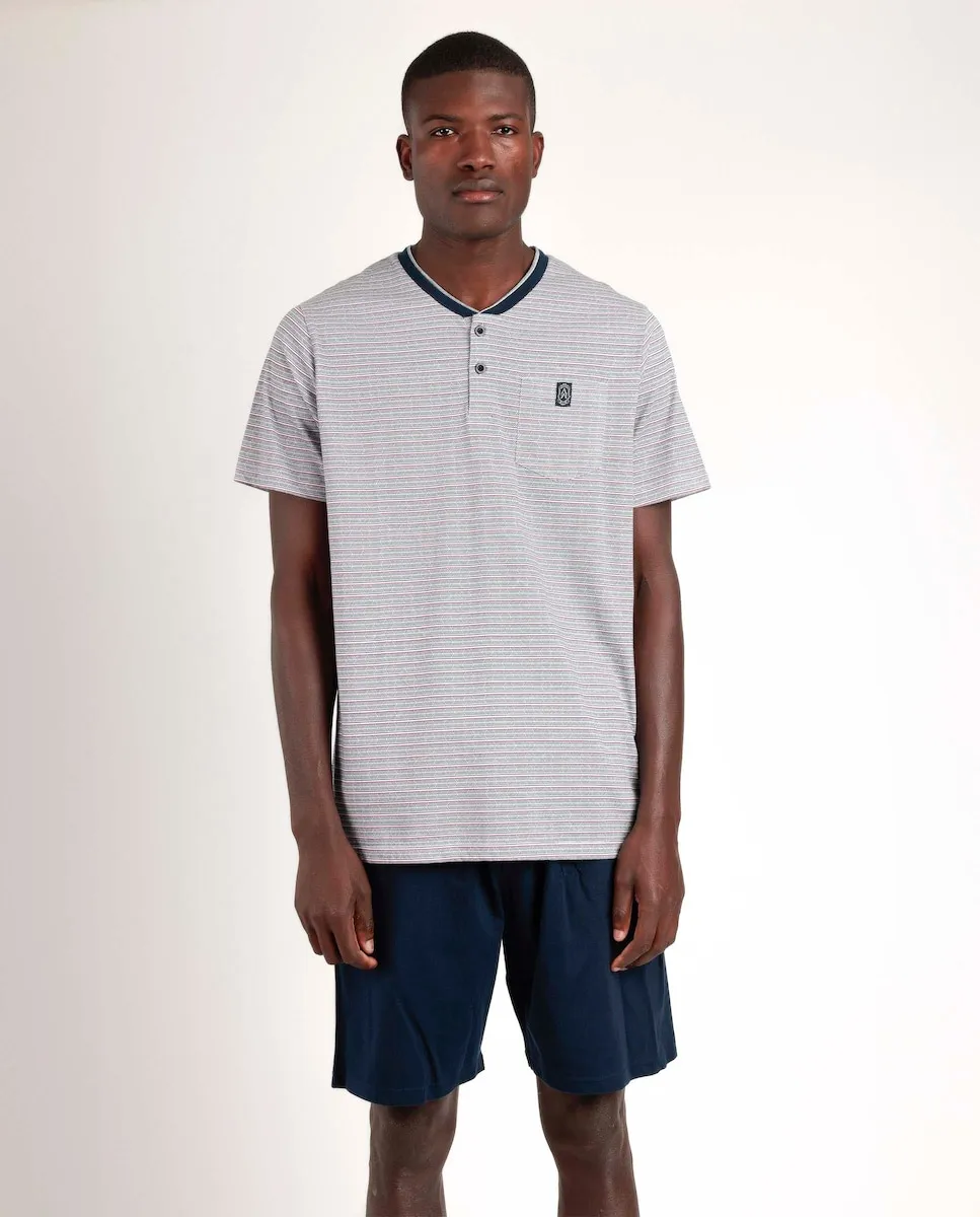 Мужская короткая синяя трикотажная пижама Admas, синий
Мужская короткая синяя трикотажная пижама Admas, синий