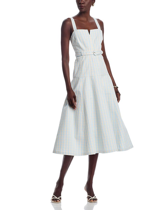 Тини Деним Платье в клетку Cinq à Sept, синий
Тини Деним Платье в клетку Cinq à Sept, синий