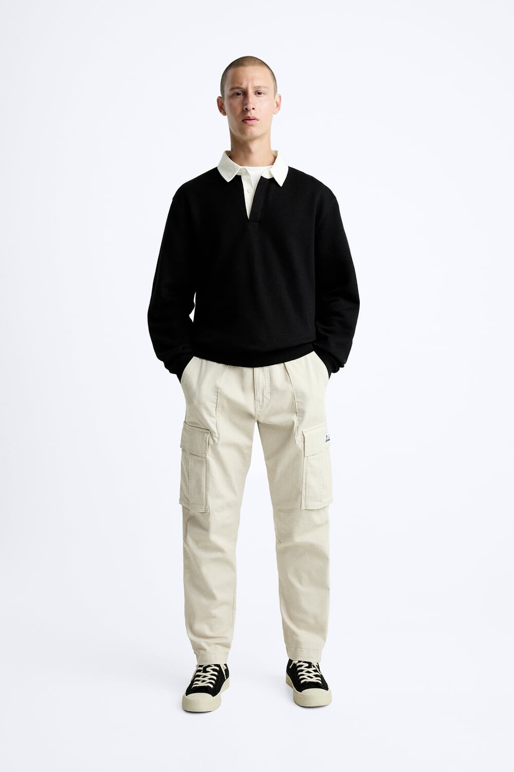 Брюки-карго свободного кроя ZARA, серый
Брюки-карго свободного кроя ZARA, серый