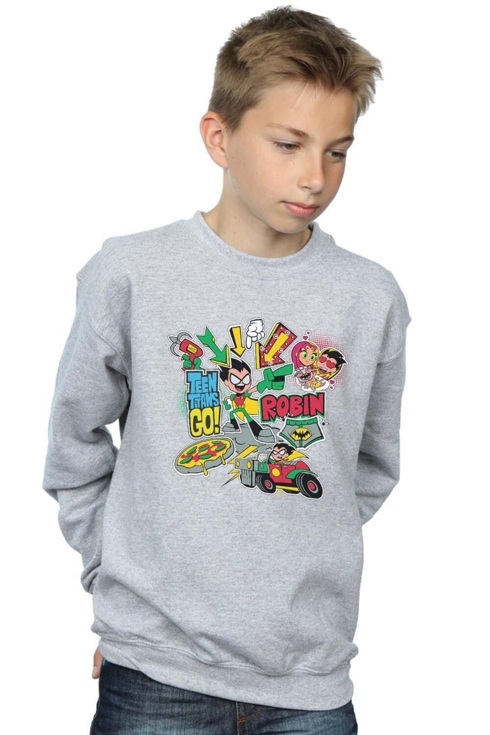 Толстовка Teen Titans Go Robin Montage DC Comics, серый
Толстовка Teen Titans Go Robin Montage DC Comics, серый