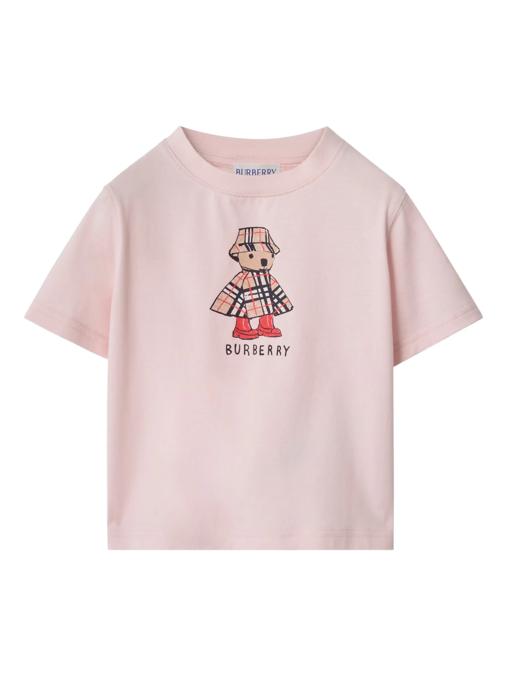 Хлопчатобумажная футболка Burberry Kids, розовый
Хлопчатобумажная футболка Burberry Kids, розовый