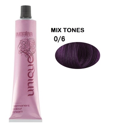 Уникальная стойкая краска для волос 06 Фиолетовый - 100 мл Subrina Professional 
Уникальная стойкая краска для волос 06 Фиолетовый - 100 мл Subrina Professional