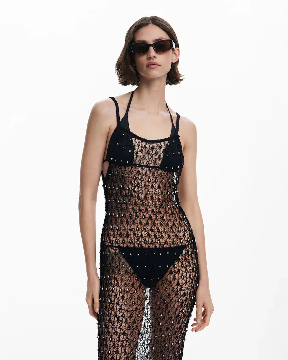 Платье красное вязаное с металлическими бусинами Desigual, черный
Платье красное вязаное с металлическими бусинами Desigual, черный