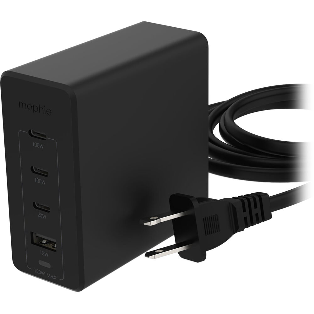 Зарядное устройство mophie Speedport 120W GaN 4-Port USB-C/USB-A Wall 409909308
Зарядное устройство mophie Speedport 120W GaN 4-Port USB-C/USB-A Wall 409909308