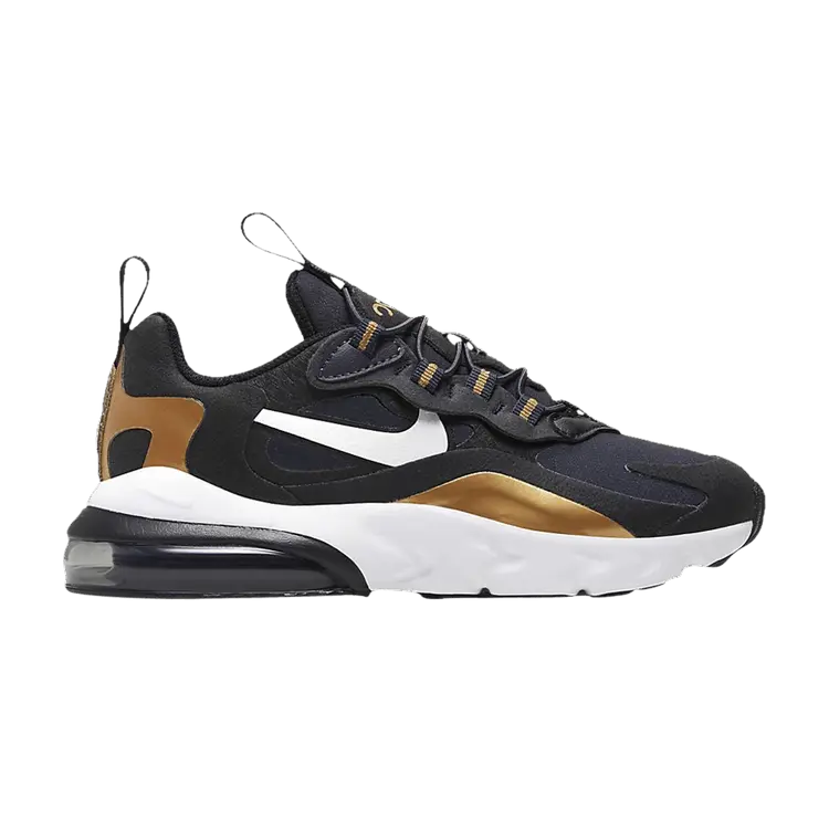 Кроссовки Nike Air Max 270 React PS 'Metallic Gold', черный
Кроссовки Nike Air Max 270 React PS 'Metallic Gold', черный