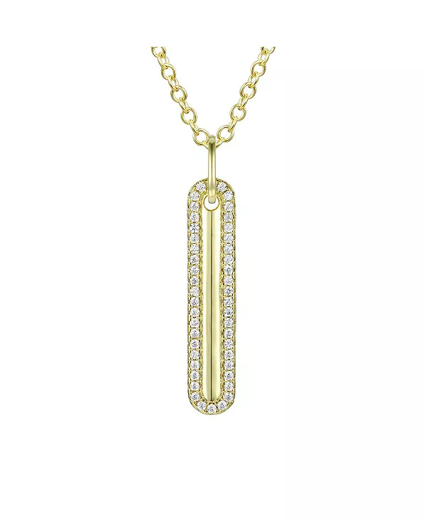 Длинное ожерелье с подвеской из кубического циркония, покрытого 14-каратным золотом Rachel Glauber, gold
Длинное ожерелье с подвеской из кубического циркония, покрытого 14-каратным золотом Rachel Glauber, gold