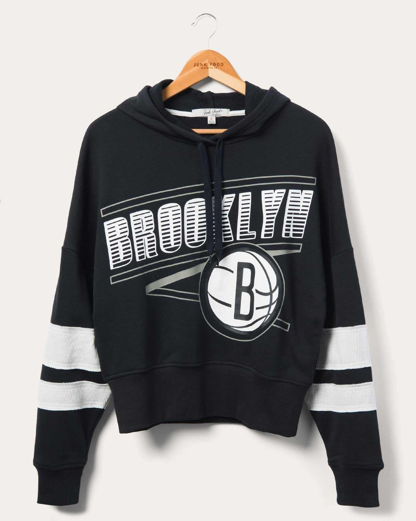 Женский полосатый флисовый худи Nets Overtime Junk Food Clothing, черный
Женский полосатый флисовый худи Nets Overtime Junk Food Clothing, черный