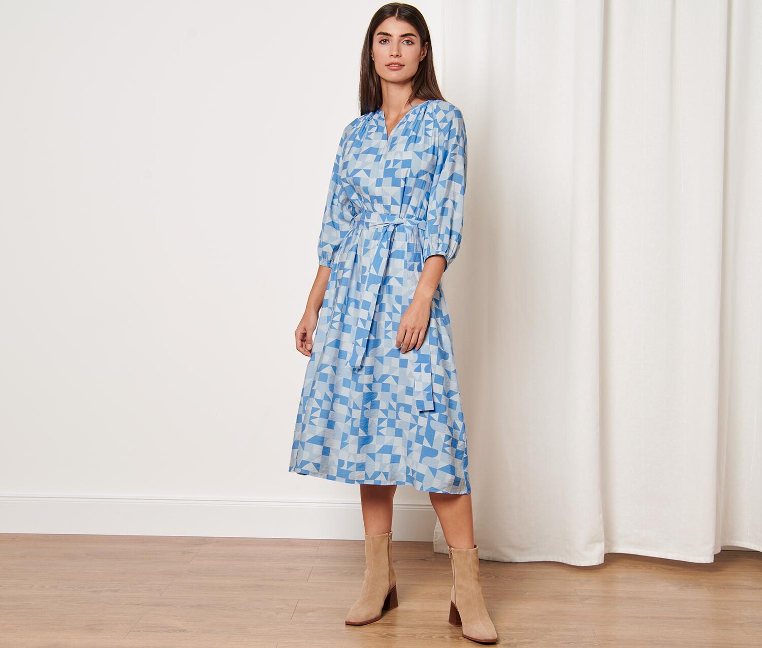 Тканое платье с принтом Tchibo, синий
Тканое платье с принтом Tchibo, синий