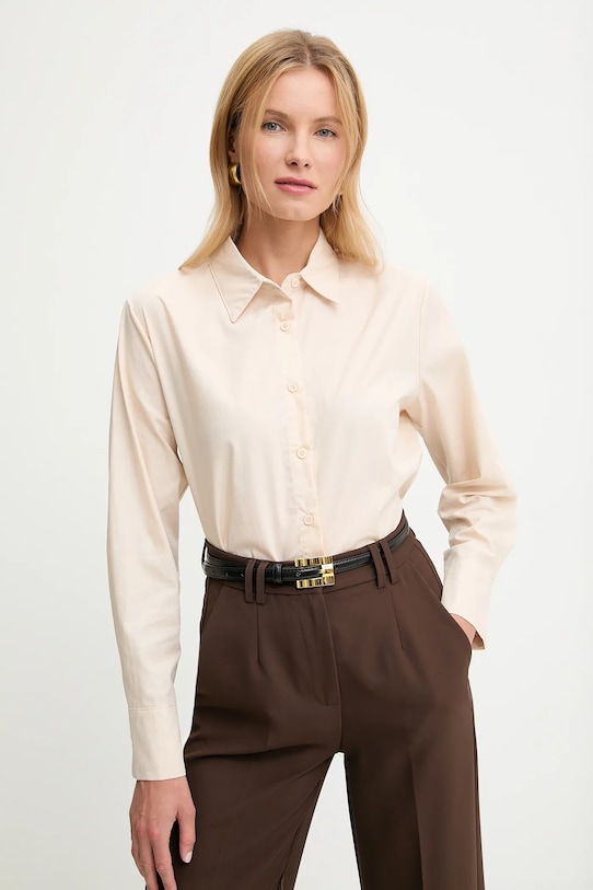Хлопковая рубашка Answear.Lab, бежевый
Хлопковая рубашка Answear.Lab, бежевый