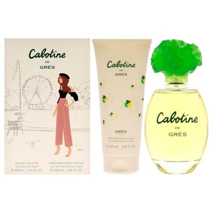CABOTINE by Parfums Gres EDT Spray 3.4oz and Body Lotion 6.7oz
CABOTINE by Parfums Gres EDT Spray 3.4oz and Body Lotion 6.7oz